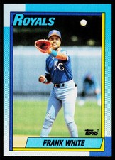 Frank White, 1990 Topps, #479, Kansas City Royals,