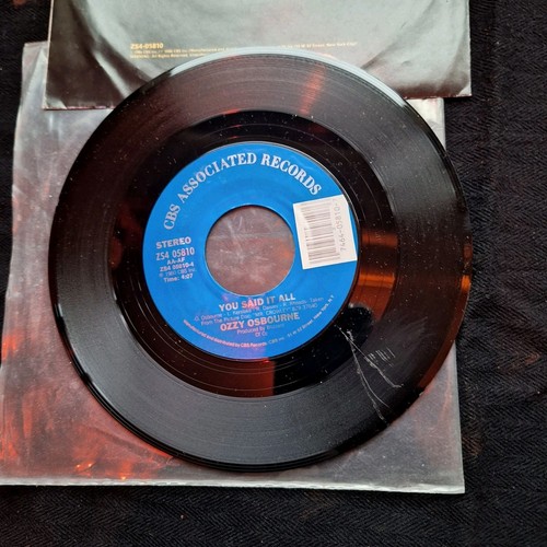 Ozzy Osbourne Shot In The Dark ZS405810 7" 45rpm Vinyl 1986 mit Hülle - Bild 3 von 4
