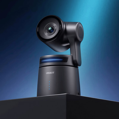 OBSBOT Tail Air NDI Streaming Camera 4K AI Tracking PTZ Camera Wireless Webcam