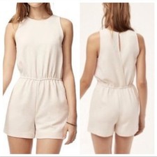 Aritzia Wilfred Women  s Romper size XXS Rive in cream oatmeal color crossed back