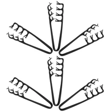  6 PCS Fluffy Texture Styling Comb Wide Tooth Combs for Hair Stylist