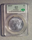 2023-P BU Peace Silver Dollar CAC MS70 First Delivery (673)