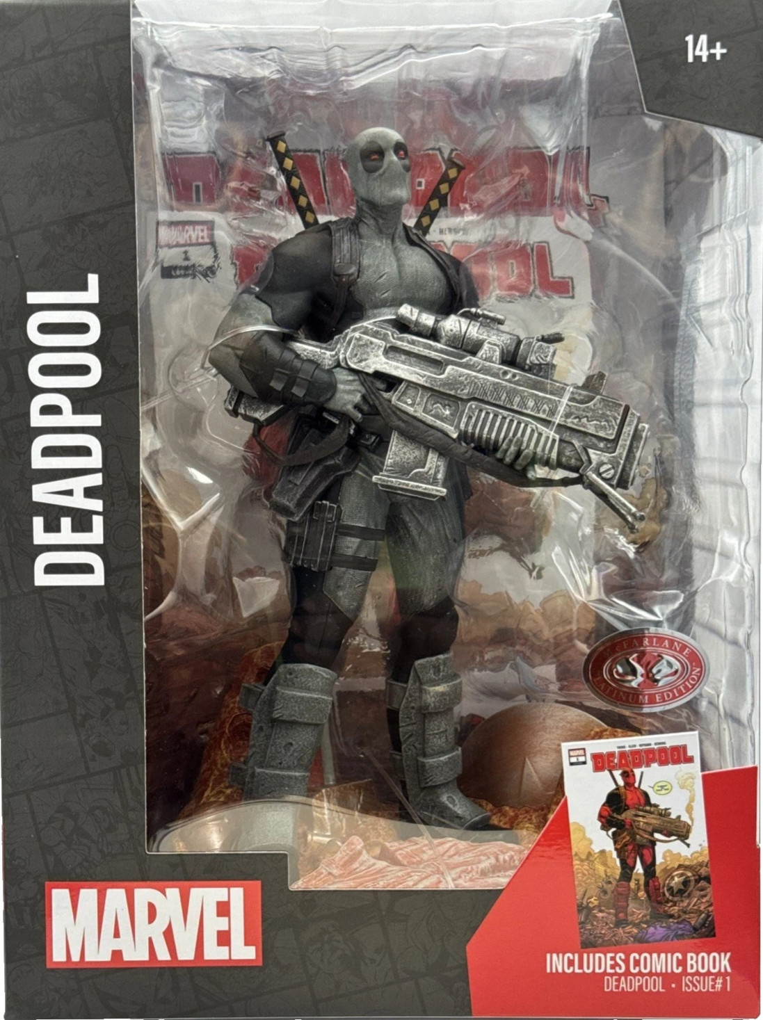 McFarlane Toys Marvel Statuette Deadpool Grey Suit Chase 27 Cm Version Anglaise - Image 2