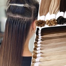 Nail U Tip Glue Fusion Bondings Real Human Remy Hair Extensions Thick 1g/Strands