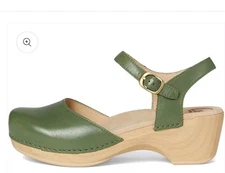 dansko womens sam mary jane in sage size 40 (9.5-10)