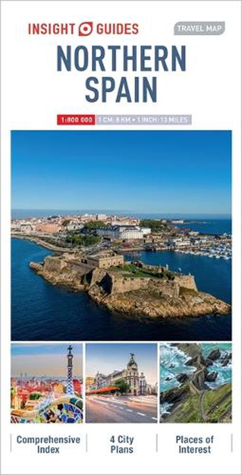 Insight Guides Northern Spain Travel Map - Detailed Road Map