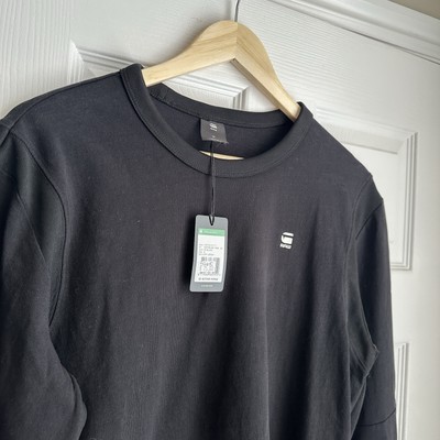 G-Star Shirt Mens Motac Long Sleeve Shirt Mens Small Black New W Tags