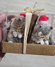 Jingles & Joy Christmas Decor Set Of 2 Mice?