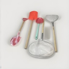 Beach Sand Shovel Net Combo 3 Shovels And 2 Nets For Fish, Sea Shells