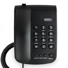 Uvital Corded Phone for Landline, Black Telephone Landline Phones