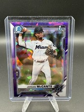 Jordan McCants 2021 Bowman Chrome Draft Sapphire BDC-26 Purple Refractor 3/10