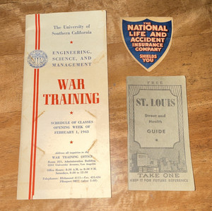 National Life & Accident Insurance "Shields You" Ad + 1951-1952 Calendar