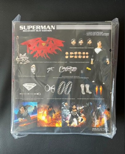 Mezco Toyz Superman Recovery Suit Edition 1/12th Action Figure New In Stock - Picture 3 of 12
