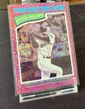 Ichiro Suzuki 2026 Topps Heritage #337 Turn Back The Clock  Pink Sparkle HOF