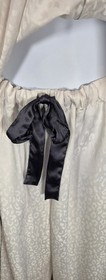 Victoria&rsquo;s Secret Satin Pajama Set L Ivory Leopard Black Piping Button Packet