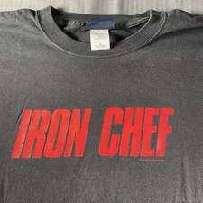 Vintage Iron Chef Shirt Men’s XL Double Side Fuji Television Japan Food Network