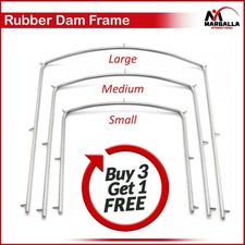 Rubber Dam Frame for Framing Dental Dam, Endodontics Sizes Small, Medium, Large