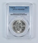 1948-D Franklin Half Dollar MS64 FBL PCGS Blue Label