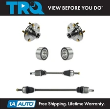 TRQ Front CV Axle Shaft Assembly Wheel Hub Bearing Kit Set 6pc for Accord 2.4