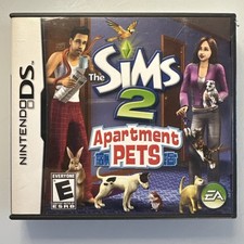 The Sims 2: Apartment Pets Nintendo DS Case & Manual Only (Missing Game)