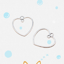 160 Pcs Tibetan Silver Heart Charms 23X21MM Diy Jewelry Making Pendants L16519