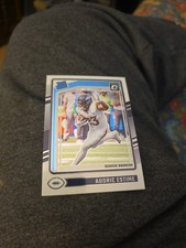 2024 Panini Donruss Optic - Rated Rookie Audric Estime #206 Holo Prizm (RC)
