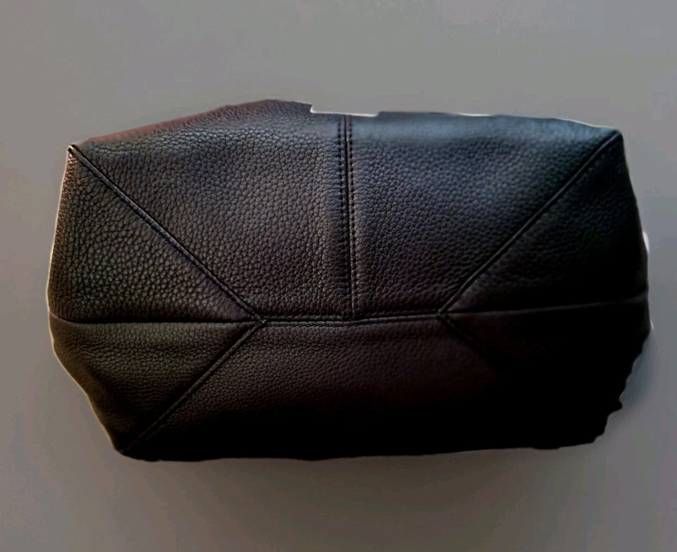 Bolso de Mano Rebecca Minkoff Moto, Bolso Bandolera Negro Asa Superior Cuero Foto 4 de 4