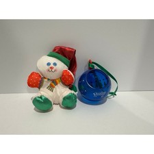 Smooshie polar bear ornament 1988 Fisher Price