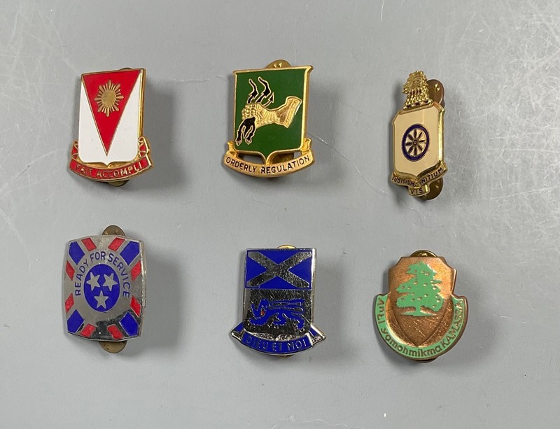 US Army  DI DUI Unit Crest lot of 6 # 3