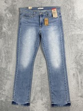 Levis 314 Shaping Straight Jeans Womens 32x32 Mid Rise Stellar Stretch Blue