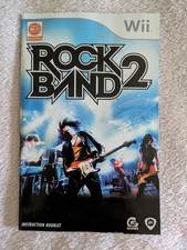 Wii MANUAL ONLY - ROCKBAND 2 ENGLISH INSTRUCTIONS VGC NINTENDO Wii ROCK BAND 2