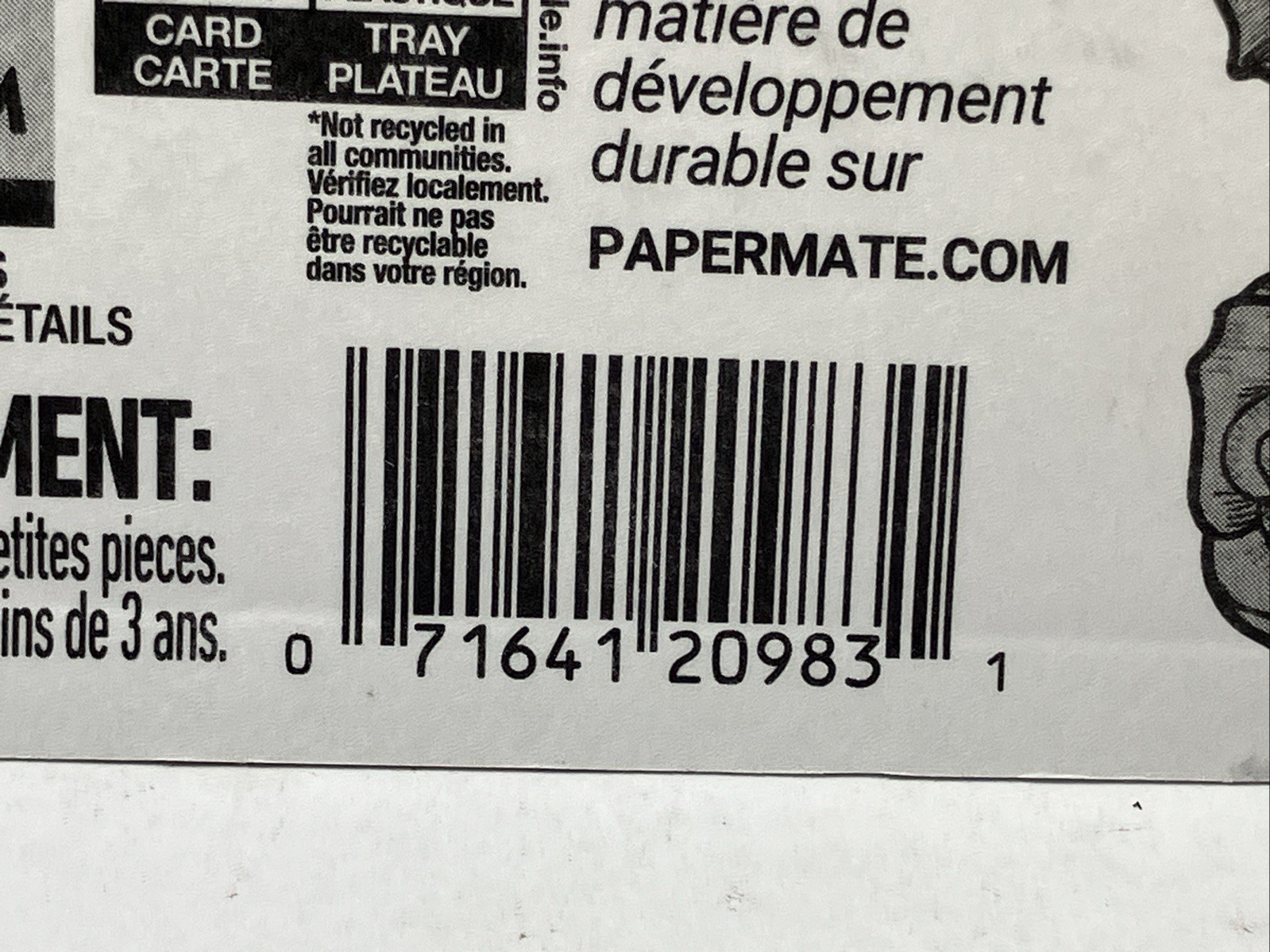 Lot Of (4) Packs Paper Mate 2178701 Medium 0.7 mm Tip Porous Point Pen