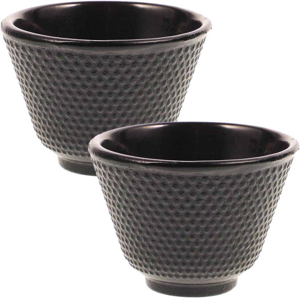 2pcs Cast Iron Tea Cups Retro Style Tea Cups Household Kung Fu Teaware Tea Cup - Image 3 of 4