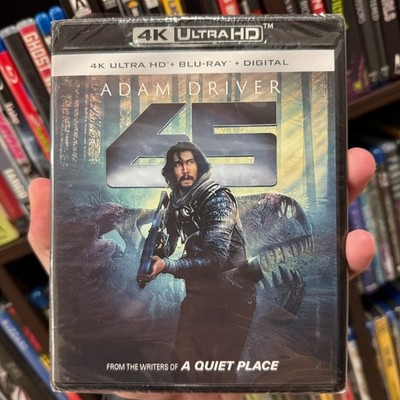 NEW 65 (2023) 4K UHD Blu-ray Adam Driver Sci-Fi Dinosaur Thriller    