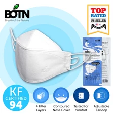 2/5/10 Pcs KF94 WHITE Protective Face Mask Youth Medium Size Korea KFDA Approved