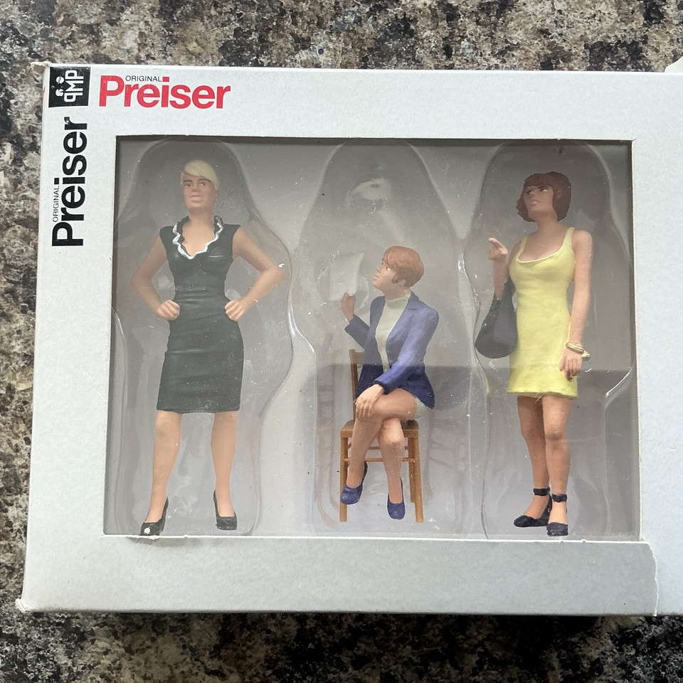 preiser g scale figures 3 Lady Office Workers eBay