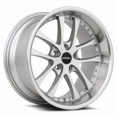 18x9.5 Silver Machined Wheels ARC AR5 5x114.3 30 (Set of 4) 73.1 - Picture 7 of 7