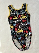 PLUM PracticeWear LEOTARD Gymnastics NYC Taxi NOT FLIP-SIDE Dance GK Similar  CL