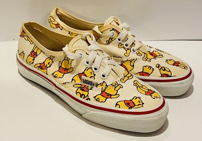 VANS Disney Winnie The Pooh Sneakers Womens Size 6.5 Canvas Skate Shoes RARE