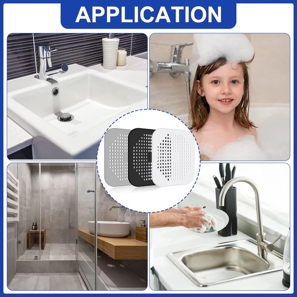 Tapón de baño tapón de baño colador filtro cubiertas de ducha Foto 3 de 4