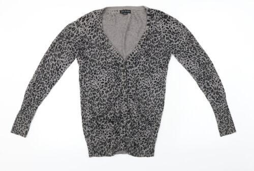 Millenium Damen-Cardigan grauer V-Ausschnitt Tiermotiv Baumwolle Größe 10 - Bild 1 von 12