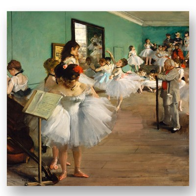 The Dance Class by Edgar Degas (1874) Giclée Canvas Print - Multi-Size