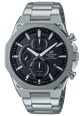 CASIO EDIFICE EFS-S570YD-1AJF Black Chronograph Solar Men's Watch New in Box