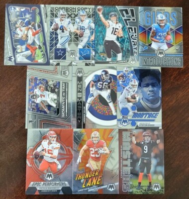 2023 Mosaic Football INSERTS with Rookies You Pick - 2 Card Minimum