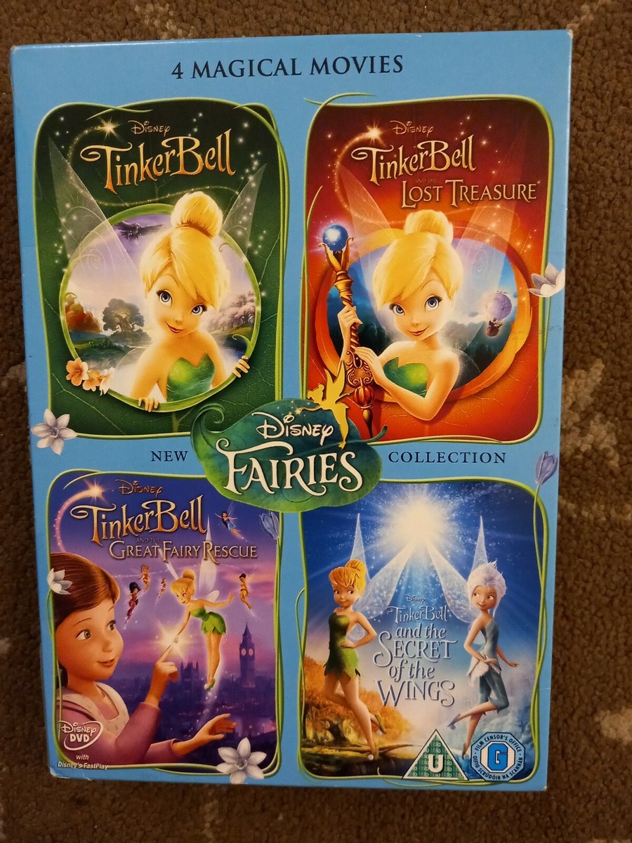 4 TINKERBELL MOVIE COLLECTION DVD KIDS DISNEY | eBay