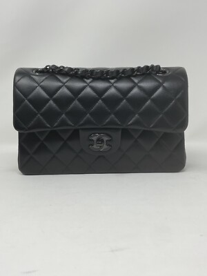 CHANEL ブラック レザー バッグ s-l400.jpg