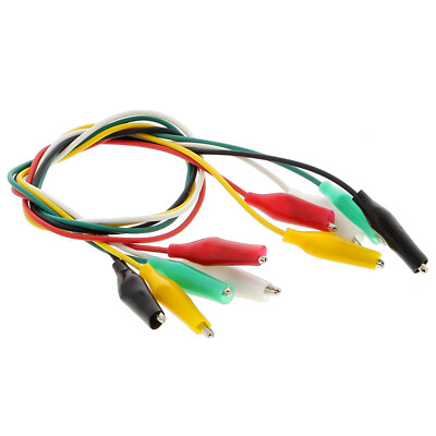 Kabel mit Krokodilklemmen - 5 oder 10-teilig 