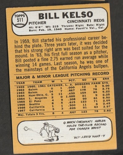 1968 Topps Baseball Cards Scegli una carta a scelta 295-660 EX X-MT 1/25 Set Break - Foto 364 di 490