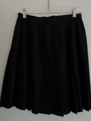 Ladies Pleated Skirt Size Black Mini Skirt by MICHELE $68 Value