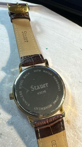 Mens GT NEW Stauer 43016 Roman Numerals quartz watch 45mm - Picture 3 of 6